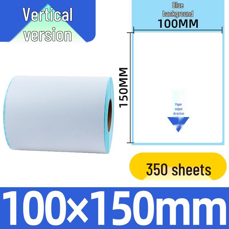 Durable 100x100 Self-Adhesive Thermal Label Paper for Supermarket Barcodes & Express Waybills