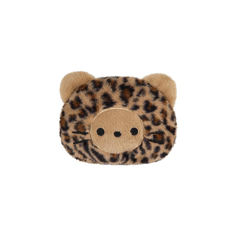 Winter Warm Fleece Car Seat Cushion, Cross-border Leopard Print High-end Car Seat Cover