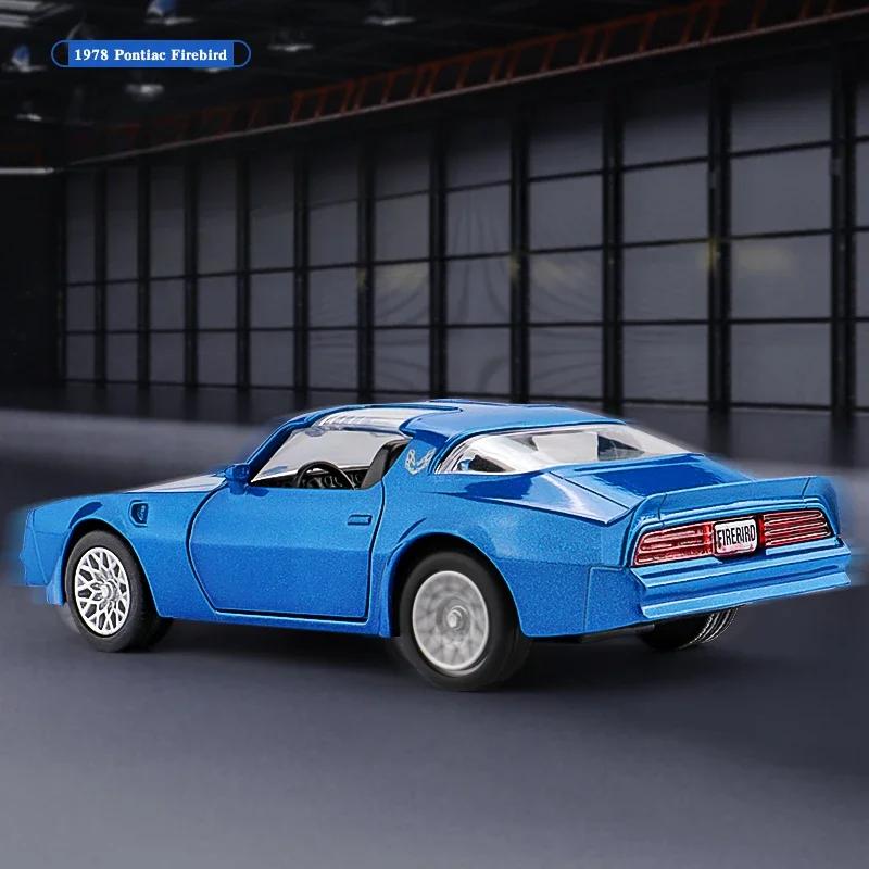 Simualtion 1:36 Pontiac Firebird Alloy Sports Car Model Diecast Metal Toy Vehicles Childrens Toy Collection miniature voiture