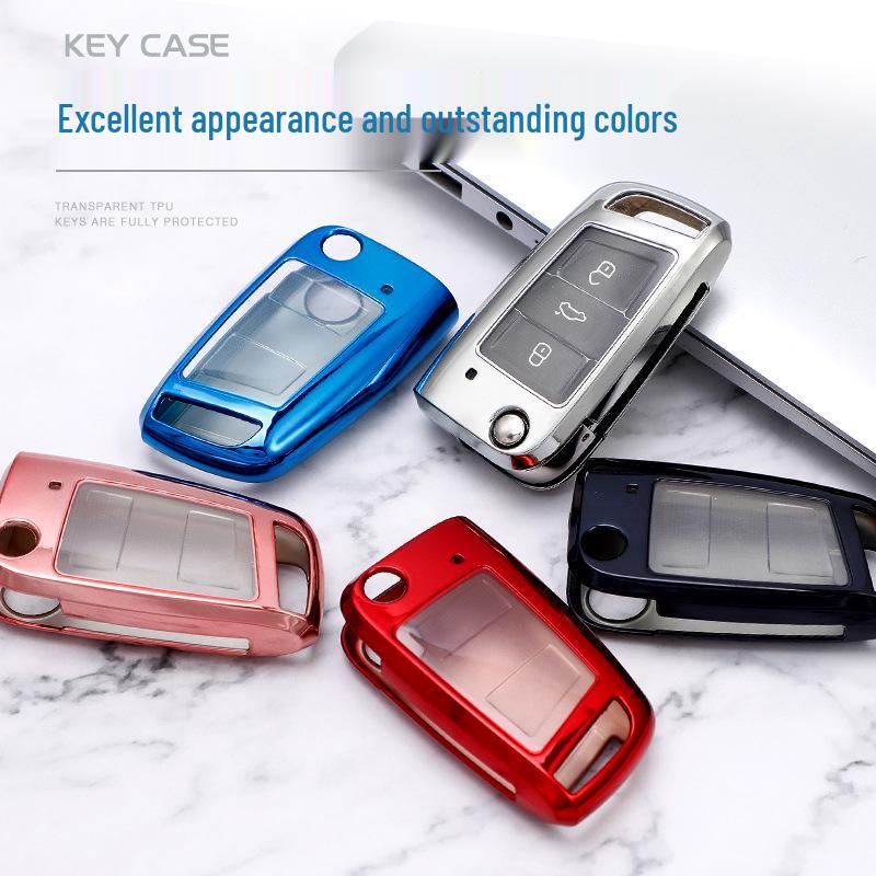 VW Passat Folding Key Case (2017-2018) - TPU Protection Cover