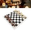 Chess Board Game Set   PU Lther Chess Board Wooden Chess Pieces Portable Chess Set with Storage Bag