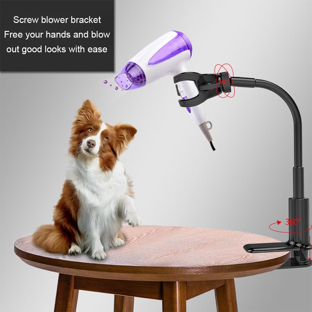 Hands-Free Blow Stand For Pet Hair Dryer Grooming Holder Dog Grooming Table Hair Dryer Stand