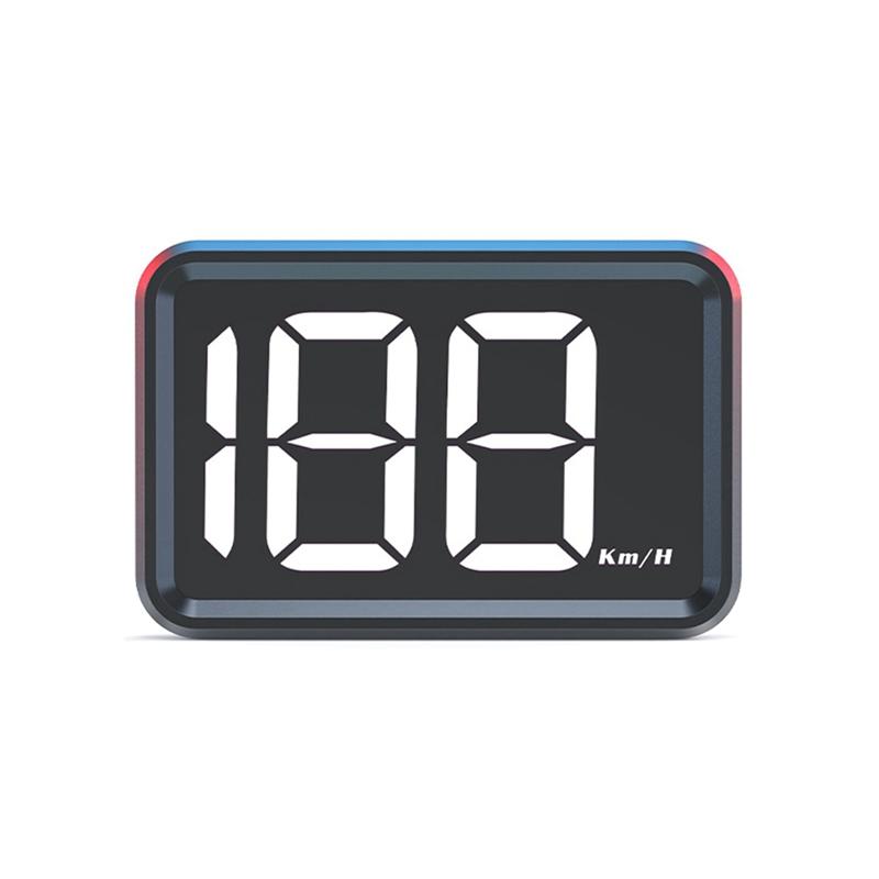 Car Motorcycle GPS HUD Digital Speedometer HD LED Car Electronics Accessory As Shown KMH