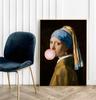 Poster Girl with a Balloon Vermeer