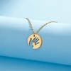 Lemegeton Stainless Steel Female Necklace Link Chain Jewelry on the Neck Small Hands Pull Big Hands Accessories Gift For Mom