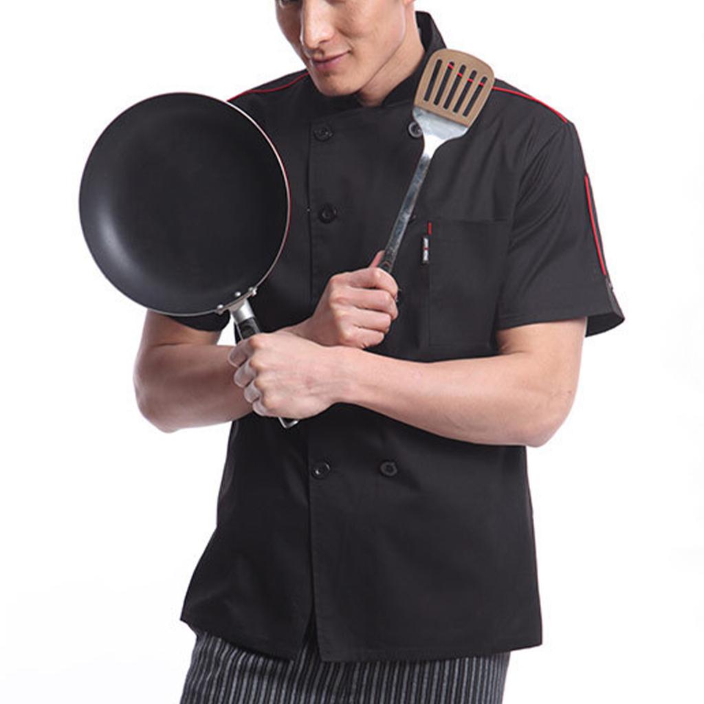 Chef Uniform Sleeved Men's Clothing Catering Work Uniform Back Kitchen Uniform Men's Top
