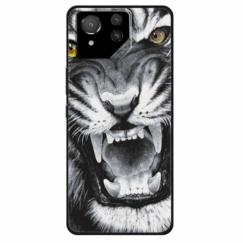 For Asus ROG Phone 8 Case Lovely Soft Silicone Lion Fundas For ASUS Rog Phone 8 Pro Cover Marble Cat Phone8 8pro Protector Bag