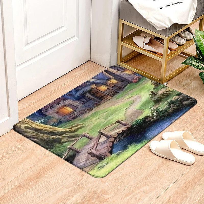 Natural Animal Pattern Door Mats Printed Carpets for Bedroom Bathroom Floor Mat House Entrance Anti-slip Carpets Home Decoration