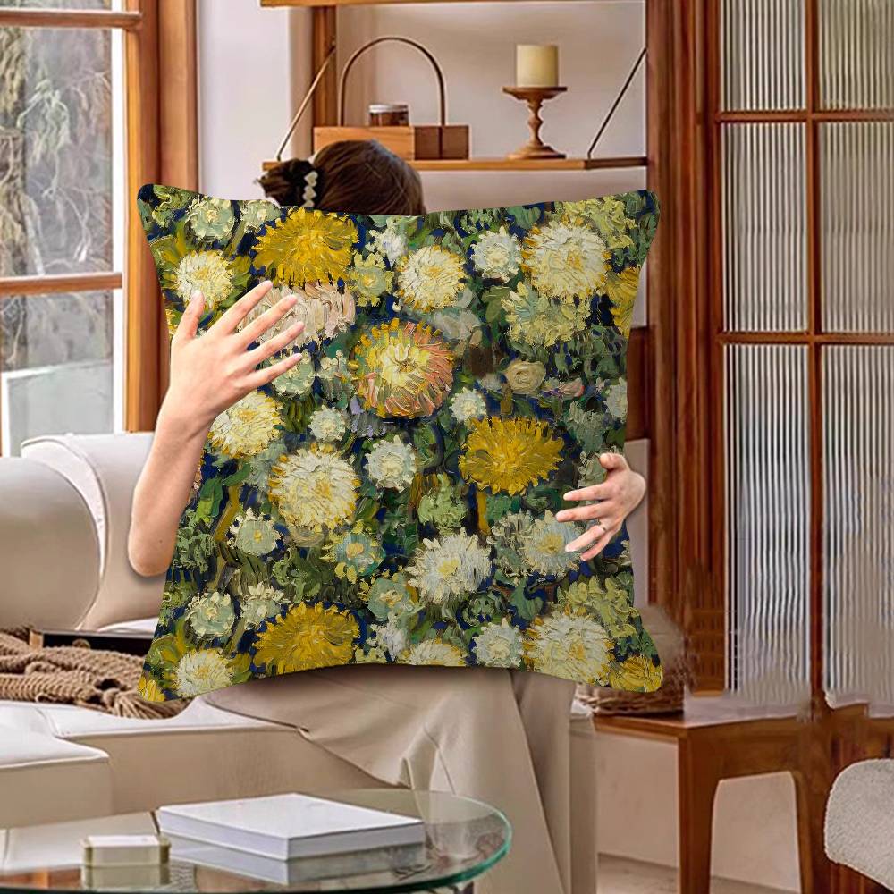 Vintage Art Van Gogh Oil Painting Pillow Cover Design cushion Cover decor Holiday Decorati