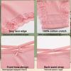 3 pezzi/set slip in cotone da donna mutandine a vita media biancheria intima sexy da donna mutandine con fiocco e spalline intimo comodo da donna