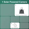 Solar Energy 7'' DVR Recording Monitor Wireless Touch Screen Reverse Backup Camera Dual Antenna For Camper/Truck/Trailer/RVs/Bus