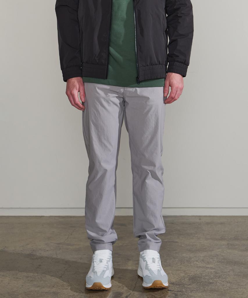 PANICALE Gray Embroidery Point Chino Pants