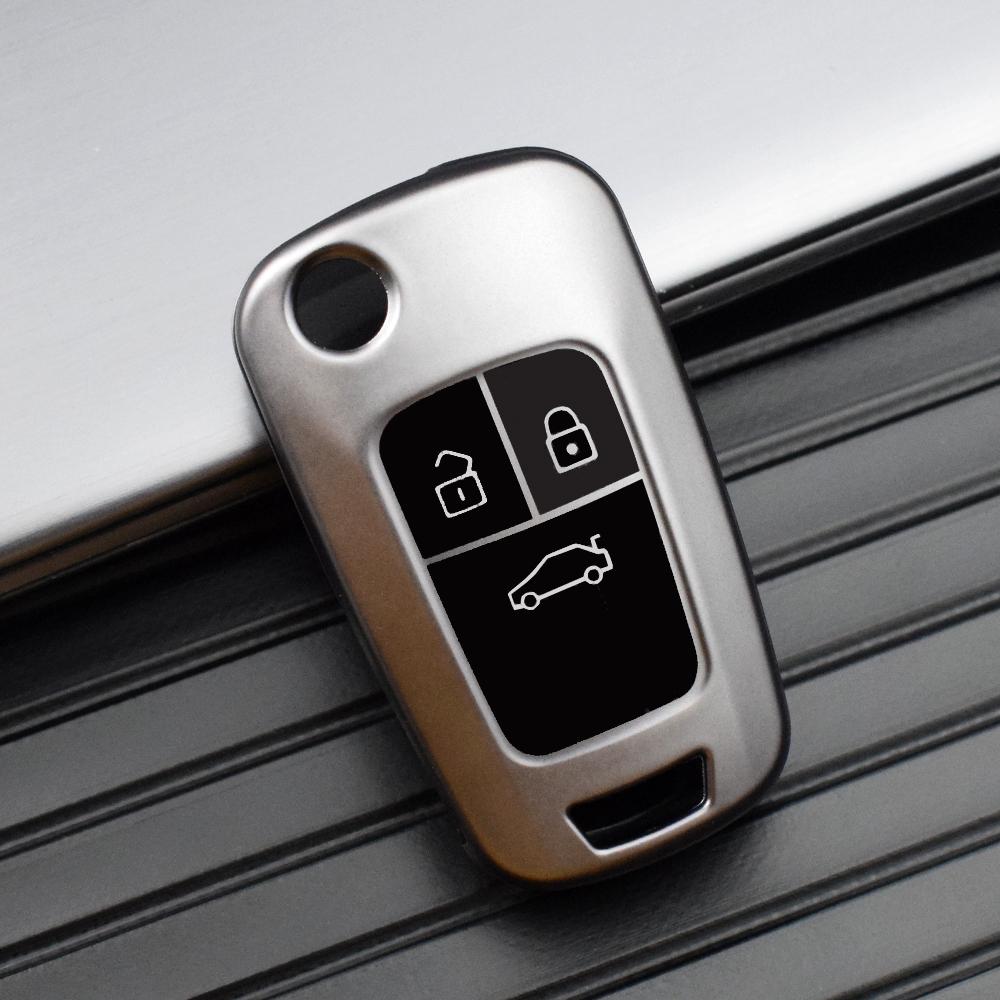 

Откидной чехол для дистанционного ключа из ТПУ для Chevrolet Chevry Cruze Sedan Hatchback Malibu Trax Aveo 2009-2019 3 Buttons TI