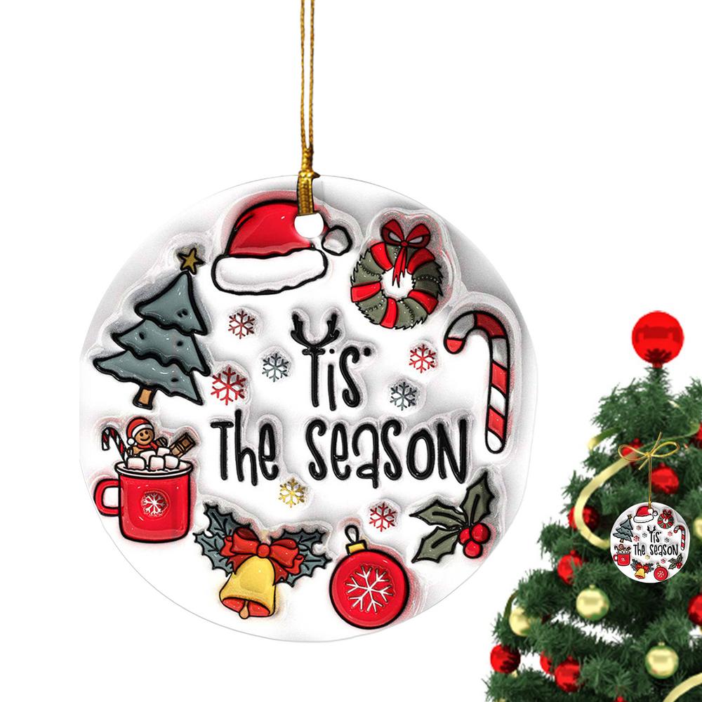 Christmas Wood Pendants Christmas Tree Decorations Exquisite Christmas Tree Front Door Decor Winter Tree Decorations For Home