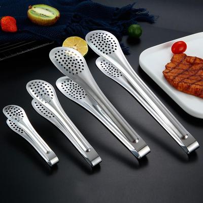 Stainless Steel Food Tong Barbecue Cooking Kitchen Tongs Kitchen Utensil Cooking Tool Anti Heat Steak Clip BBQ Tweezer Clip