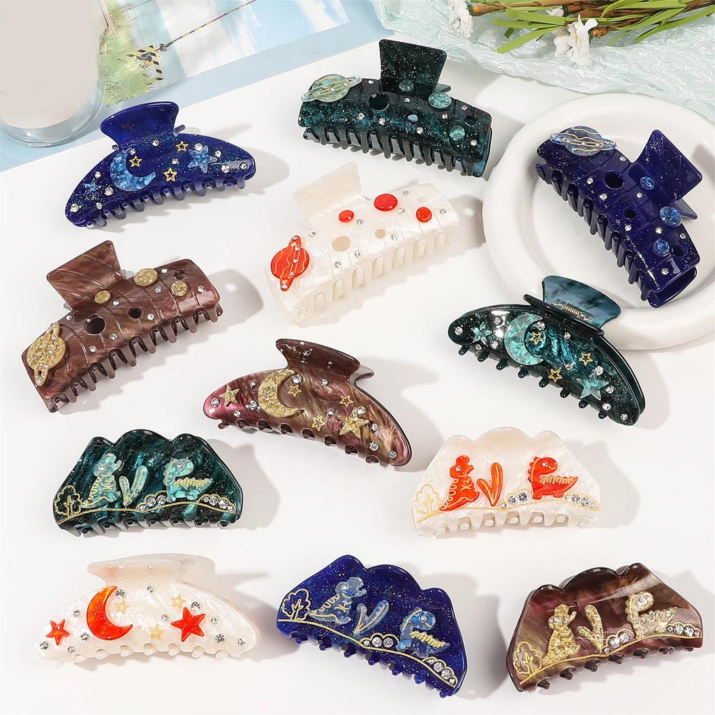 Practical Acrylic Hair Claw Clip With Unique Shark Design For Women Fashion Hair Accessory For Home Office Party