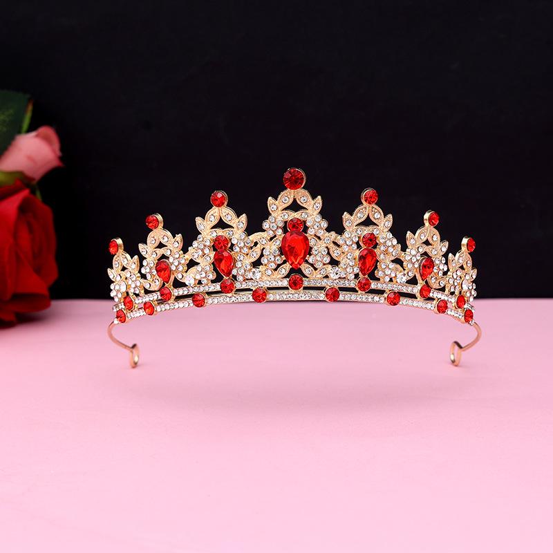 Bride's Crown Headband Wedding Korean Birthday Gift Adult Gift Crystal Crown Princess Dress Hair Accessory