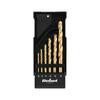 Rebel HSS Drill Bit Set for Metal, Steel, Plastics, 6 Pieces, 2-8 Mm