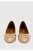 Women's Flat Shoes Beige 