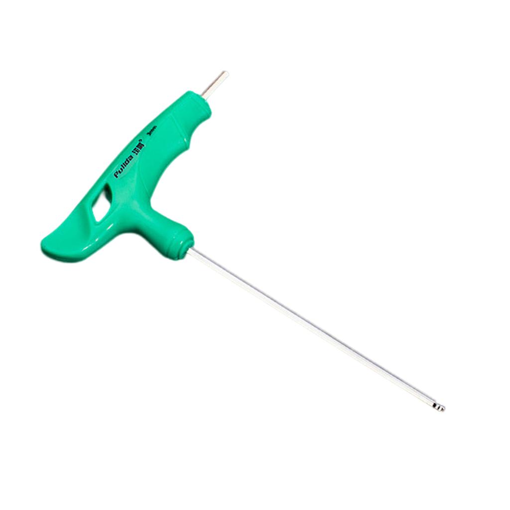 GetUniversal T-Handle Hexagonal Wrench Spanner 2/2.5/3/4/5/6/8/10mm Flat/Ball End Perfect for DIY and Professional Use