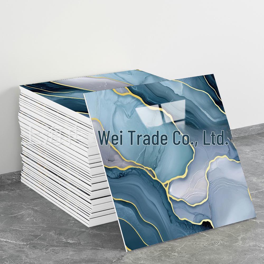 Fliesenimitat 3D Wandaufkleber: Selbstklebende Aluminium-Kunststoff-Paneele für Badezimmer- und Küchenrenovierung.