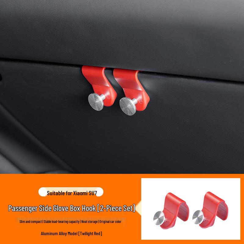 Xiaomi SU7 Passenger Seat Glove Box Hook - Multifunctional Car Interior Storage Accessory