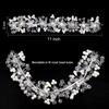 Korean Faux Pearl Flower Headband - Elegant Bridal Hair Accessory
