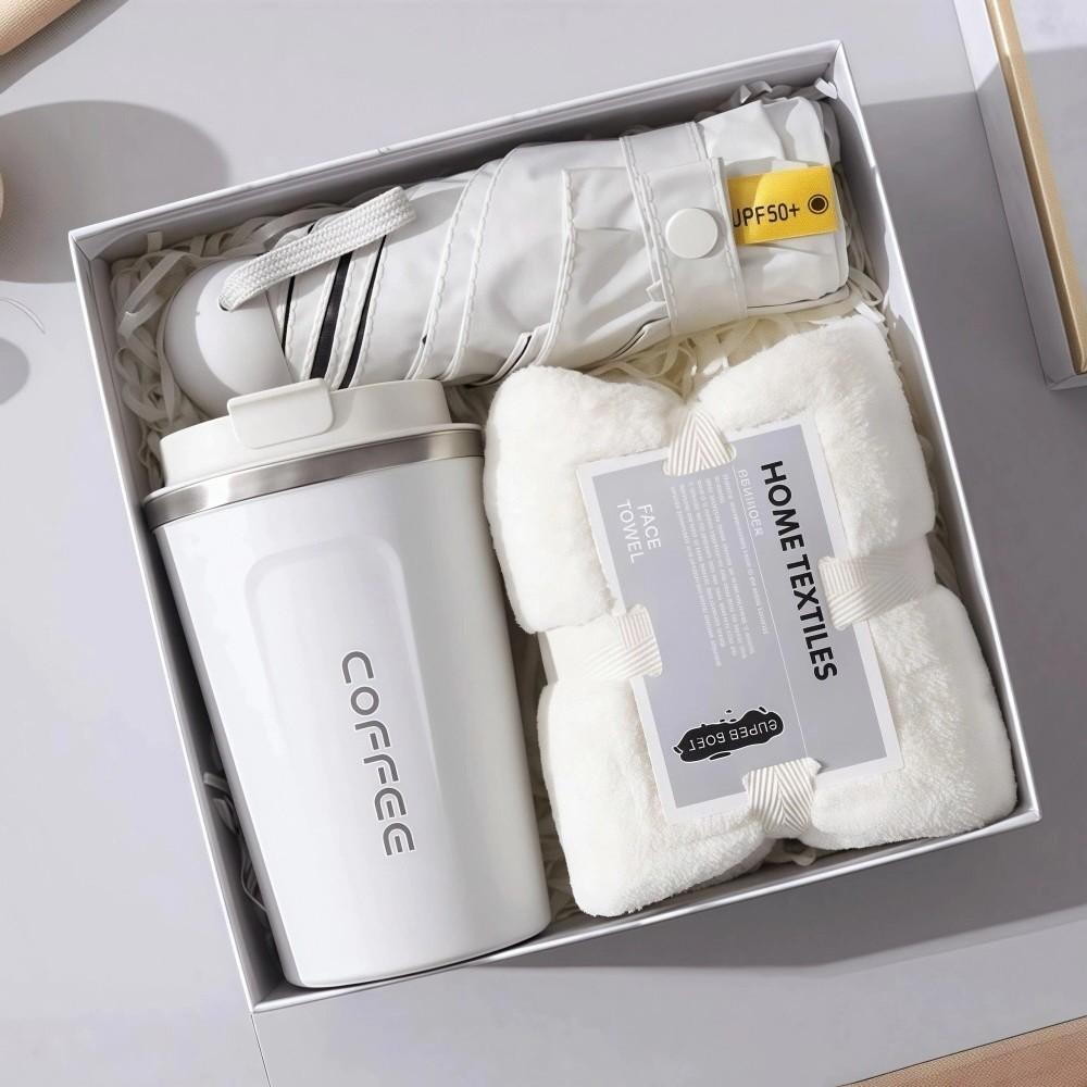 

Наборы для отдыха с зонтом/полотенцем/кружкой 3В1 Практичные подарочные наборы Для всех случаев Cup+Towel + Umbrella