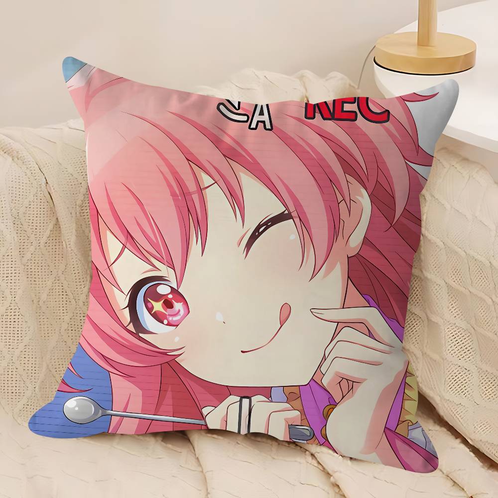 A-Airi Momoi Cartoon Cushion Cover Car Throw Pillow Case For Sofa Car Christmas Gift 40x40cm 45x45cm