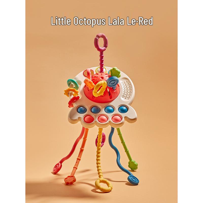 Octopus Teething & Grasping Toy for Babies 0-1 Year