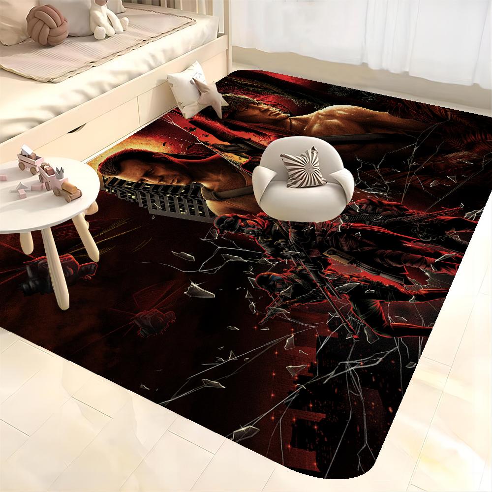 Film Classici First Blood Rambo Tappetino da Pavimento Stile Nordico Tappetino per Ingresso Casa Tappetini per Bagno-WC Tappetino Decorativo per Camera da Letto Hotel