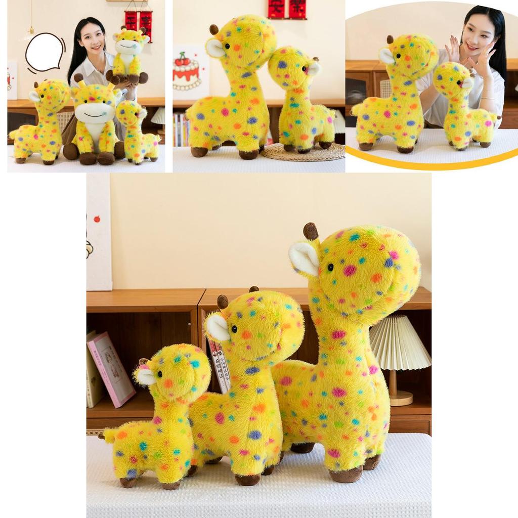 Adorable Colorful Polka Dot Plush Deer Toy Soft And Huggable Stuffed Animal For Kids