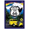 USA Route  Metal Signs Wall Poster Plaque Warning Sign Vintage Iron Painting Decoration for Home Cafe Living Room Club Bar