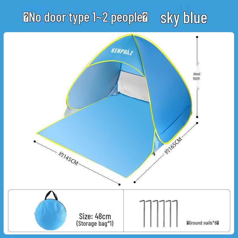 Kids' Quick-Open Beach Tent: Folding, Ultra-Portable Outdoor Camping Gear