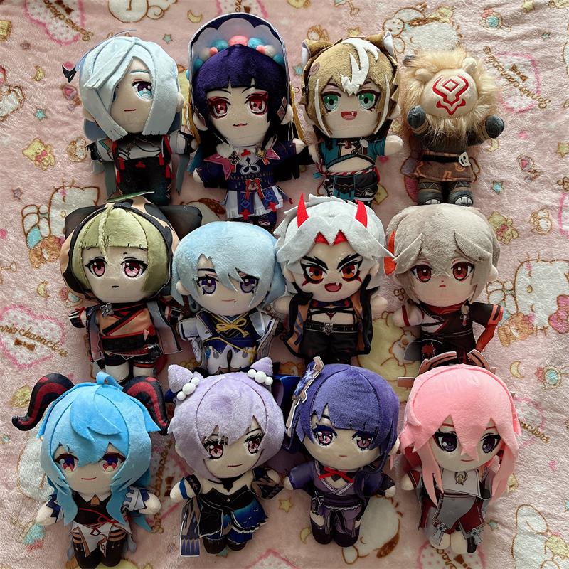Schnelle Lieferung 20cm Genshin Impact Ayato Sayu Puppe Stofftier Anime Plüschtier Kazuha Yae Miko Scaramouche Cosplay Requisiten Plüschtiere