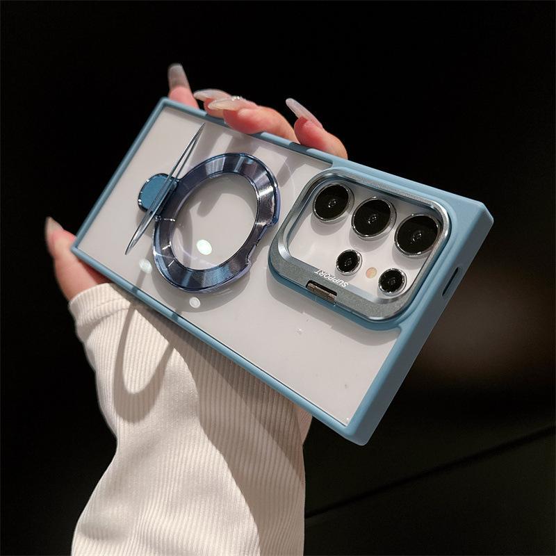 

Invisible Magnetic Stand Phone Case for Samsung S24 Ultra, S23 FE, S22 Plus Galaxy S23 FE