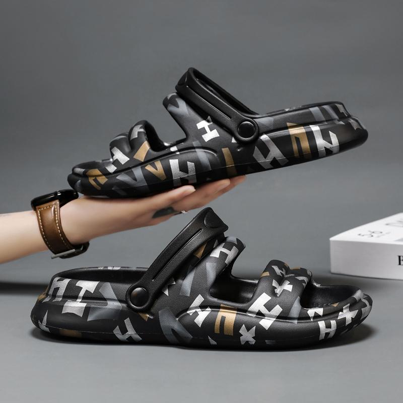 Fashion Men's and women's fashion casual comfortable soft-soled slippers beach shoes plus size sandals men's and women's slippers