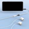Type C Analog Headphone Adapter Cable Connects 3.5mm Earphones to Mobile Devices for Music and Calls