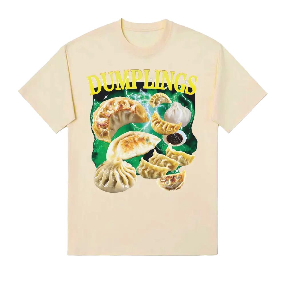 

Funny Food Dumpling Crab Rangoon Meme T Shirt Women Fashion 90s Vintage T-shirts Casual Crewneck Short Sleeve Casual T-shirt 4XL