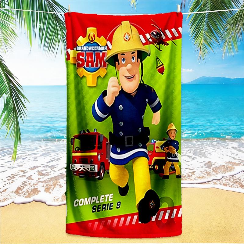 1pc Fireman Sams Seasonal Adventures beach towel,quick drying absorbent beach towel,outdoor sports swimming beach towel,Soft and comfortable Y72839