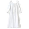 Women's Long-Sleeve Cotton Court-Style Nightgown - Loose, Plus Size, Soft, Autumn/Winter Pajamas for Indoor/Outdoor Wear