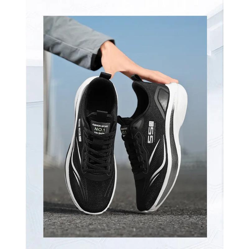 Atmungsaktive Netz-Laufschuhe für Herren, leichte, rutschfeste Freizeit-Sneaker
