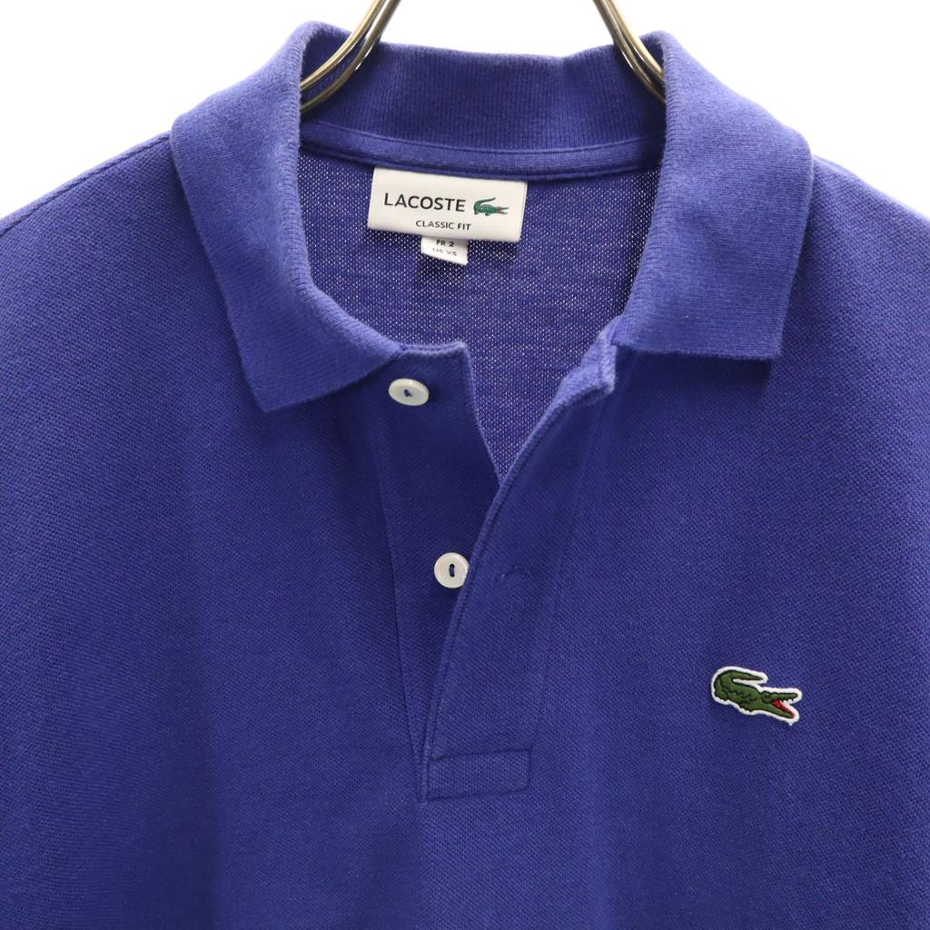 Lacoste Made In Japan Short Sleeve Polo Shirt XS Bluish Kanoko Fabric Men's Used