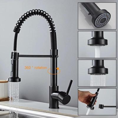 360°Swivel Spout Kitchen Sink Mixer Taps with Pull Out Bidet Spray Tap Chrome