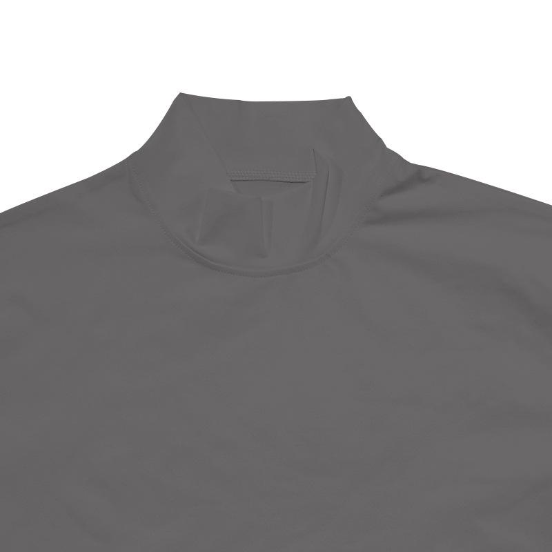 Men's Half Turtleneck Slim Fit Solid Casual T-Shirt.