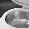 Sound Wave Cleaner Compact with Stainless Steel Tank Tabletop for Home