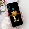 For Huawei Y9 Prime 2019 Y9A Y9s Phone Case Huawei Y9 2019 Back Cover Soft Clear Silicone Initials Letters Painting Shockproof