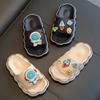 Kids' Fashion Bow Slippers - Non-slip, Durable, Thick-soled Cartoon Sandals for Boys & Girls, Great for Home & Beach Use