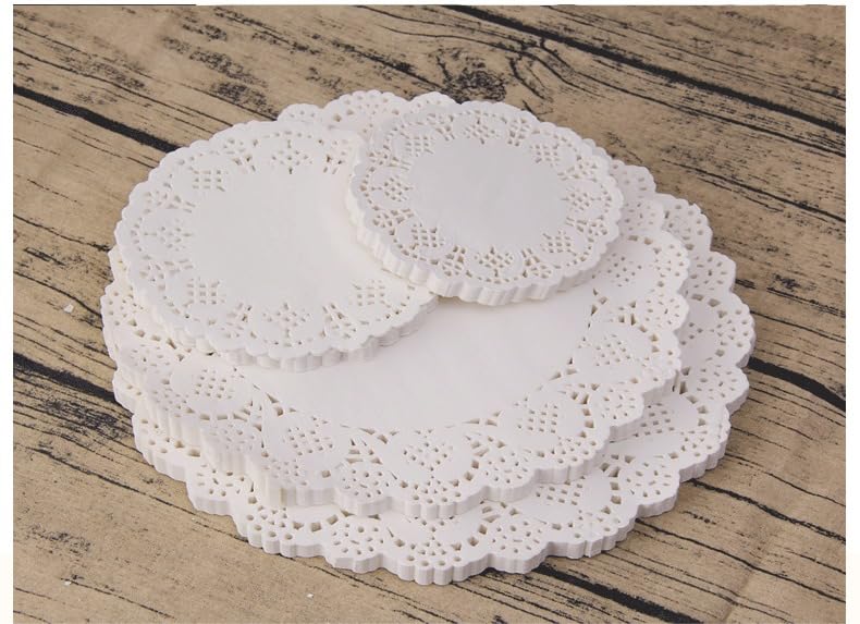 150-Pack Lace Paper Coasters, Round Doilies, Candy, Cake Wrapping, Oil-Absorbent Paper, Greaseproof Paper, Tempura Paper, Baking Paper, Lace Paper,