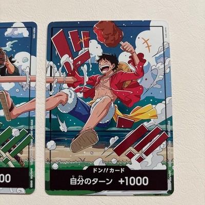 Luffy Zoro DON Card World United 2 Cards SET Japanese ONE PIECE A2